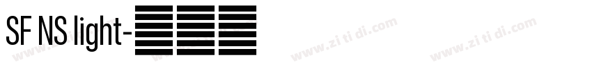 SF NS light字体转换